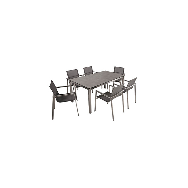 4041908125262 - Sitzgruppe Sienna grau silber Kunststoff Metall 7-teilig 4041908125262 Garden Pleasure 4041908125262 - Sitzgruppe Sienna grau silber Kunststoff Metall 7-teilig 4041908125262 Garden Pleasure
