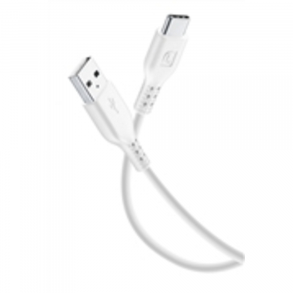 8018080295706 - Usb Typ c Kabel 06m weiß Lade- und Datenkabel 60cm Typ a Typ c Stecker - Cellularline