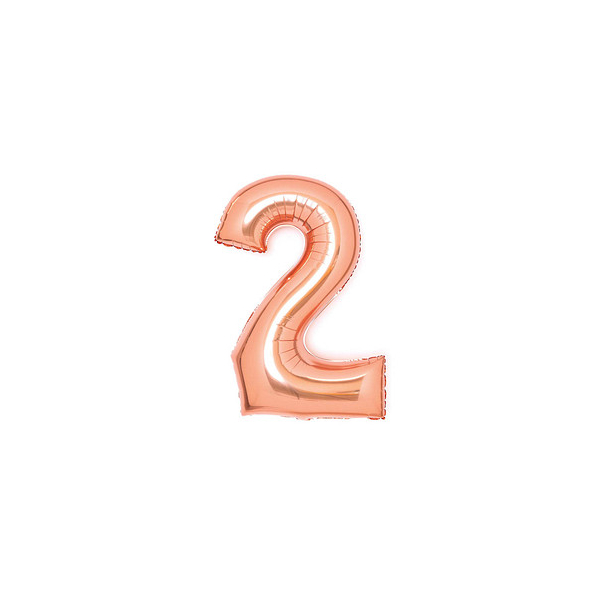 0194099074025 - Folienballon Medium Zahl 2 rosé 0194099074025 amscan 0194099074025 - Folienballon Medium Zahl 2 rosé 0194099074025 amscan