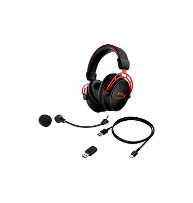 Over-Ear Headset Cloud Alpha 4P5D4AA, schwarz/rot