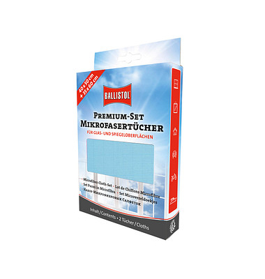 PREMIUM-SET Mikrofasertücher Polyester 60 °C waschbar