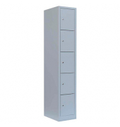 Schließfachschrank lichtgrau 520510, 5 Schließfächer 31,5 x 50,0 x 180,0 cm