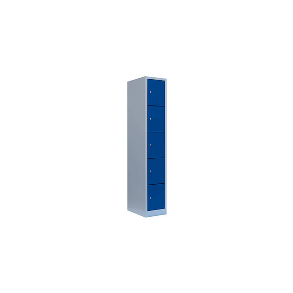 4061815518261 - Schließfachschrank enzianblau lichtgrau 520511 5 Schließfächer 315 x 500 x 1800 cm 4061815518261 LÜLLMANN 4061815518261 - Schließfachschrank enzianblau lichtgrau 520511 5 Schließfächer 315 x 500 x 1800 cm 4061815518261 LÜLLMANN