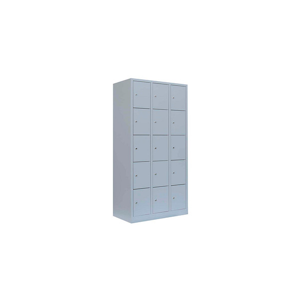 4061815518438 - Schließfachschrank lichtgrau 520530 15 Schließfächer 885 x 500 x 1800 cm 4061815518438 LÜLLMANN 4061815518438 - Schließfachschrank lichtgrau 520530 15 Schließfächer 885 x 500 x 1800 cm 4061815518438 LÜLLMANN