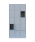 Schließfachschrank lichtgrau 520530, 15 Schließfächer 88,5 x 50,0 x 180,0 cm