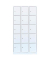 Schließfachschrank signalweiß 520537, 15 Schließfächer 88,5 x 50,0 x 180,0 cm