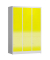 Schließfachschrank ClassiX lichtgrau, zinkgelb X-523336, 9 Schließfächer 118,5 x 50,0 x 180,0 cm