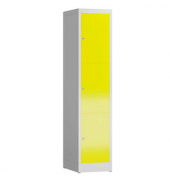 Schließfachschrank ClassiX lichtgrau, zinkgelb X-523316, 3 Schließfächer 41,5 x 50,0 x 180,0 cm