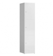 Schließfachschrank ClassiX signalweiß X-523317, 3 Schließfächer 41,5 x 50,0 x 180,0 cm