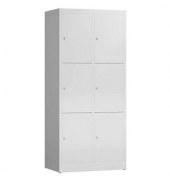 Schließfachschrank ClassiX lichtgrau X-523320, 6 Schließfächer 80,0 x 50,0 x 180,0 cm