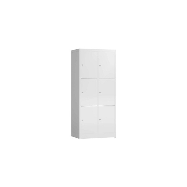 4061815857834 - Schließfachschrank ClassiX signalweiß X-523327 6 Schließfächer 800 x 500 x 1800 cm 4061815857834 LÜLLMANN 4061815857834 - Schließfachschrank ClassiX signalweiß X-523327 6 Schließfächer 800 x 500 x 1800 cm 4061815857834 LÜLLMANN