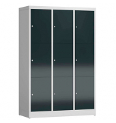 Schließfachschrank ClassiX anthrazit, lichtgrau X-523338, 9 Schließfächer 118,5 x 50,0 x 180,0 cm