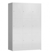 Schließfachschrank ClassiX lichtgrau X-523330, 9 Schließfächer 118,5 x 50,0 x 180,0 cm