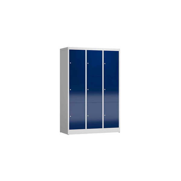 4061815857872 - Schließfachschrank ClassiX enzianblau lichtgrau X-523331 9 Schließfächer 1185 x 500 x 1800 cm 4061815857872 LÜLLMANN 4061815857872 - Schließfachschrank ClassiX enzianblau lichtgrau X-523331 9 Schließfächer 1185 x 500 x 1800 cm 4061815857872 LÜLLMANN