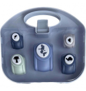 Motivlocher 5er Koffer 25201, farbig sortiert