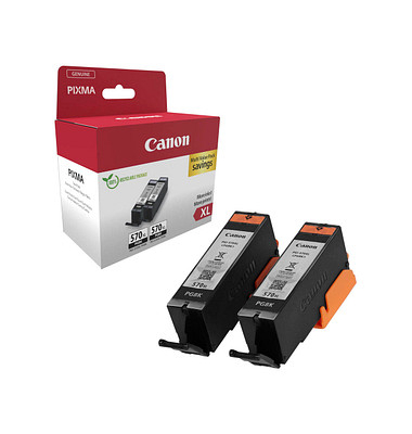 PGI-570 XL PGBK Twinpack  schwarz Druckerpatronen, 2er-Set