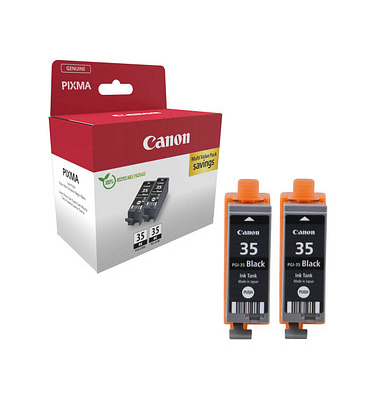PGI-35 BK Twin-Pack  schwarz Druckerpatronen, 2er-Set