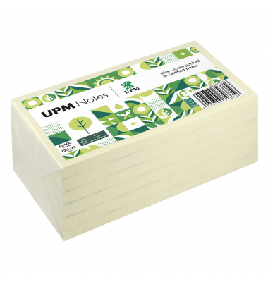Haftnotizen 5655-01PG-6, 125x75mm, gelb, ohne, rechteckig