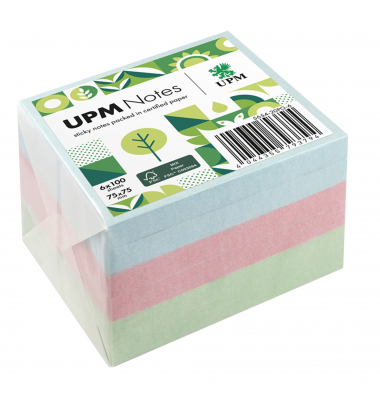 Haftnotizen 5654-20PG-6, pastell, 75x75mm, blau/pink/grün, quadratisch