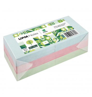 Haftnotizen 5654-20PG-12, pastell, 75x75mm, blau/pink/grün, quadratisch