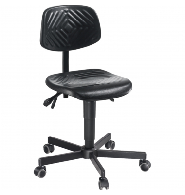Arbeitsdrehstuhl Workster Basic W1, schwarz / schwarz, bis 120kg, ohne Kopfst&uuml;tze