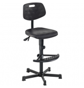 Arbeitsdrehstuhl Workster Light W2, schwarz / schwarz, bis 120kg, ohne Kopfst&uuml;tze