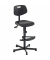 Arbeitsdrehstuhl Workster Light W2, schwarz / schwarz, bis 120kg, ohne Kopfst&uuml;tze
