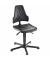 Arbeitsdrehstuhl W19-25-TG-PU schwarz