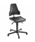 Arbeitsdrehstuhl W19-25-TG-PU ESD schwarz Kunstleder