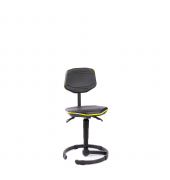 Arbeitsdrehstuhl Pro+ W30, schwarz/gelb / schwarz, bis 120kg, ohne Kopfst&uuml;tze