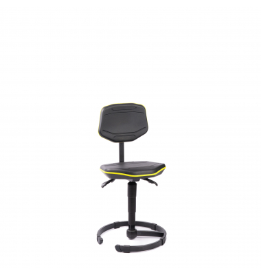 Arbeitsdrehstuhl Pro+ W30, schwarz/gelb / schwarz, bis 120kg, ohne Kopfst&uuml;tze