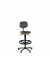 Arbeitsdrehstuhl Pro+ W30, schwarz/gelb / schwarz, bis 120kg, ohne Kopfst&uuml;tze