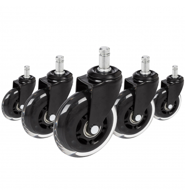hjh OFFICE Stuhlrolle ROLO SKATE 729404 Hartboden 11x50mm 5St.