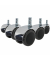 hjh OFFICE Stuhlrolle ROLO LUX 619016 Hartboden 11x50mm 5St.