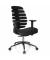 B&uuml;rodrehstuhl ERGO LINE II, schwarz / alu/schwarz, mit Armlehnen, bis 120kg, ohne Kopfst&uuml;tze