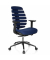 B&uuml;rodrehstuhl ERGO LINE II, blau / alu/schwarz, mit Armlehnen, bis 120kg, ohne Kopfst&uuml;tze