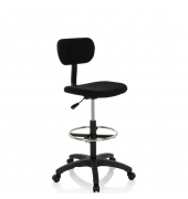 Sitzhocker 671004 TOP WORK 05, schwarz, mit Rollen, höhenverstellbar, bis 100kg
