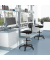 Sitzhocker 671004 TOP WORK 05, schwarz, mit Rollen, höhenverstellbar, bis 100kg