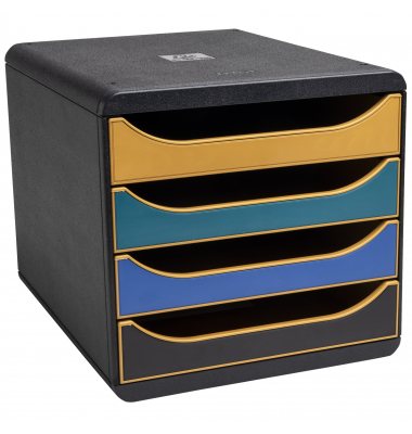 Schubladenbox NeoDeco 310505D 4Schübe 347x278x267 sort