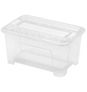 Aufbewahrungsbox TEX 7201, außen 28x38x13cm, Kunststoff transparent