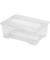 Aufbewahrungsbox TEX 7203, außen 28x38x14,0, Kunststoff transparent
