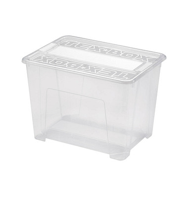 Aufbewahrungsbox TEX 7205, außen 28x38x27,2cm, Kunststoff transparent Aufbewahrungsbox TEX 7205, außen 28x38x27,2cm, Kunststoff transparent