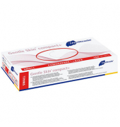 Einweghandschuhe Gentle Skin compact+, Latex, weiß, Größe 7 / S,