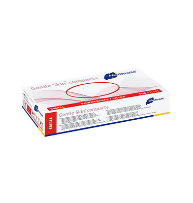 Einweghandschuhe Gentle Skin compact+, Latex, weiß, Größe 7 / S, Einweghandschuhe Gentle Skin compact+, Latex, weiß, Größe 7 / S,