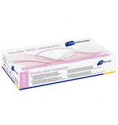 Einweghandschuhe Gentle Skin compact+, Latex, weiß, Größe 10 / XL,