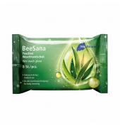 Einwegwaschhandschuhe BeeSana, Baumwolle, weiß, Größe Einheitsgröße,