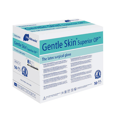 Einweghandschuhe Gentle Skin Superior OP, Latex, weiß, Größe 8,5,