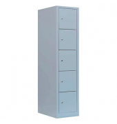 Schließfachschrank lichtgrau 523910, 5 Schließfächer 41,5 x 50,0 x 190,0 cm