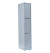 Schließfachschrank lichtgrau 520310, 3 Schließfächer 31,5 x 50,0 x 180,0 cm
