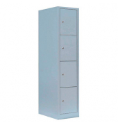 Schließfachschrank lichtgrau 523410, 4 Schließfächer 41,5 x 50,0 x 180,0 cm